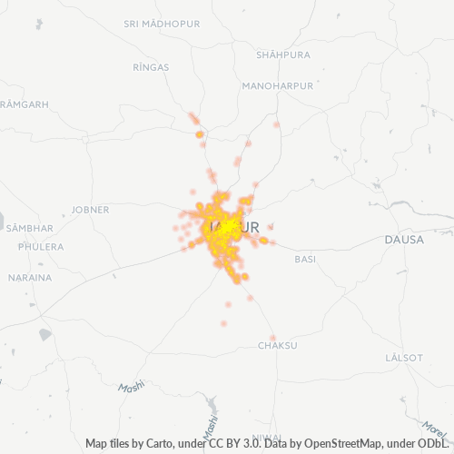 Dami ng Negosyo sa Postal Code 302001 - Jaipur, Rajasthan