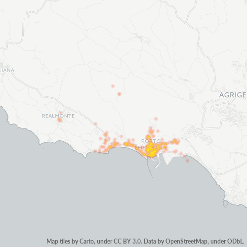 Bedrijfsconcentratie in Postcode 92014 - Italië