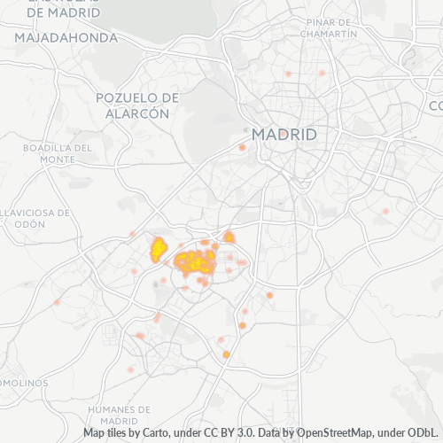 Bedrijfsconcentratie in Postcode 28918 - Leganés, Madrid (autonome gemeenschap)