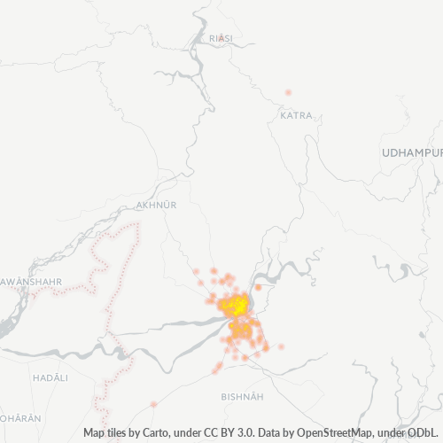 Dami ng Negosyo sa Postal Code 180001 - Jammu, State of Jammu and Kashmīr