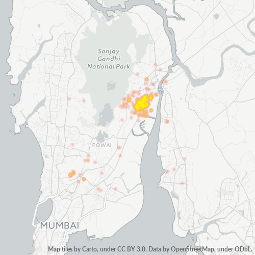 Bedrijfsconcentratie in Postcode 400081 - Bhiwandi, Maharashtra