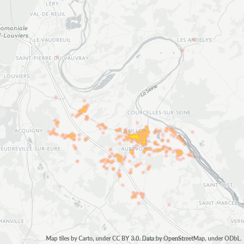 Dami ng Negosyo sa Postal Code 27600 - Heudebouville, Ilayang Normandia