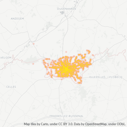 Bedrijfsconcentratie in Postcode 9600 - Ronse, Vlaanderen