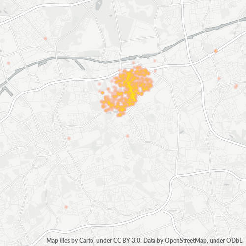 Business Concentration in Postal Code 44649 - Herne, North Rhine-Westphalia