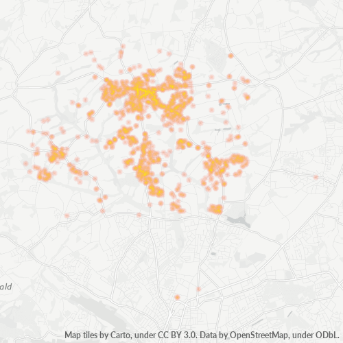 Business Concentration in Postal Code 33739 - Bielefeld, North Rhine-Westphalia