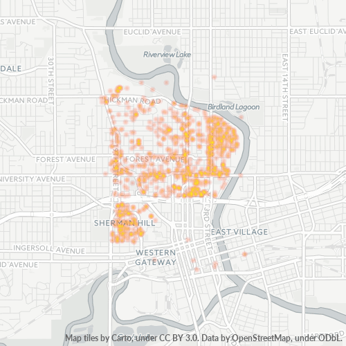 Virksomhedskoncentration i Postnummer 50314 - Des Moines, Iowa