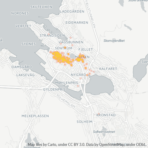 Dami ng Negosyo sa Postal Code 5015 - Bergen, Hordaland Fylke