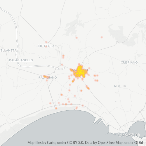 Dami ng Negosyo sa Postal Code 74016 - Massafra, Apulia