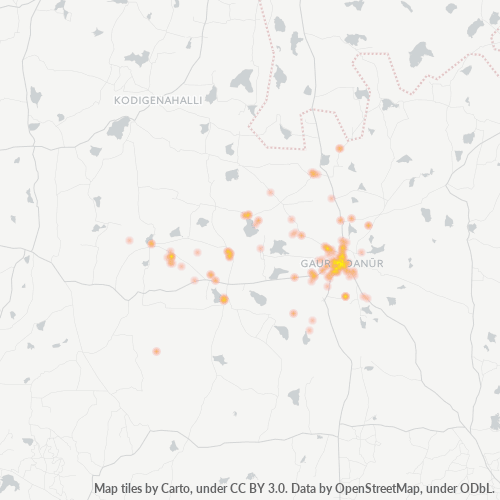 Bedrijfsconcentratie in Postcode 561208 - Karnataka