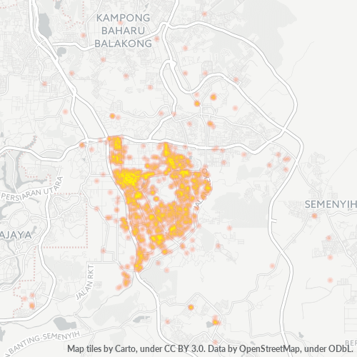 Dami ng Negosyo sa Postal Code 43650 - Bangi, Selangor