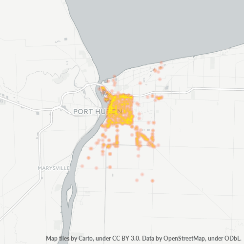 Bedrijfsconcentratie in Postcode N7T - Sarnia, Ontario
