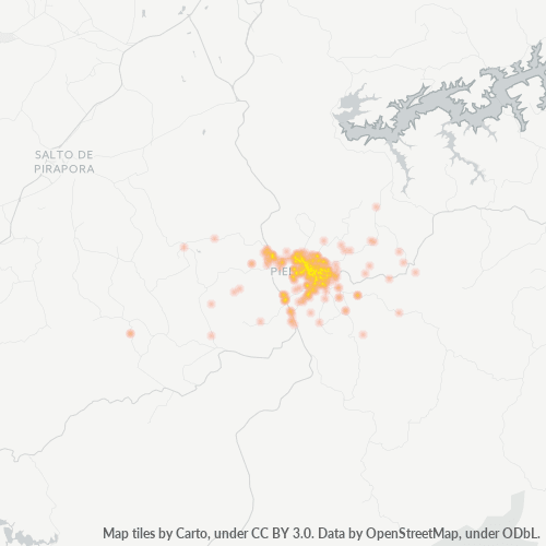 Dami ng Negosyo sa Postal Code 18170-000 - Piedade, São Paulo