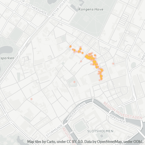 Dami ng Negosyo sa Postal Code 1112 - Copenhague, Region Hovedstaden