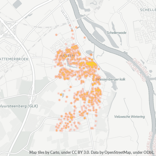 Dami ng Negosyo sa Postal Code 8051 - Hattem, Provincie Gelderland