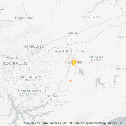 Dami ng Negosyo sa Postal Code 08674-000 - Suzano, São Paulo