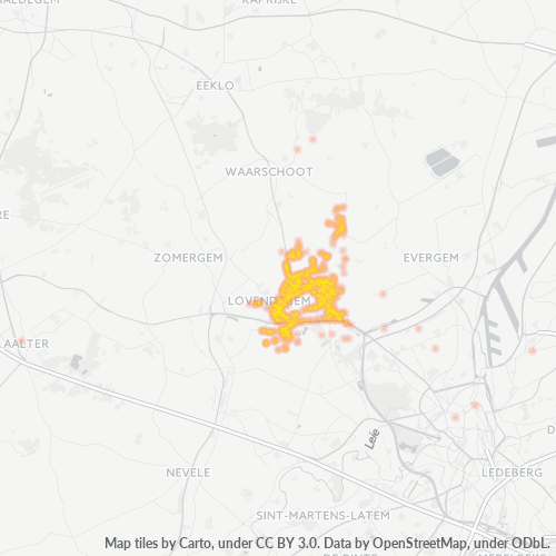 Bedrijfsconcentratie in Postcode 9920 - België