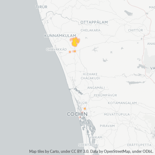 Dami ng Negosyo sa Postal Code 680581 - Trichūr, State of Kerala