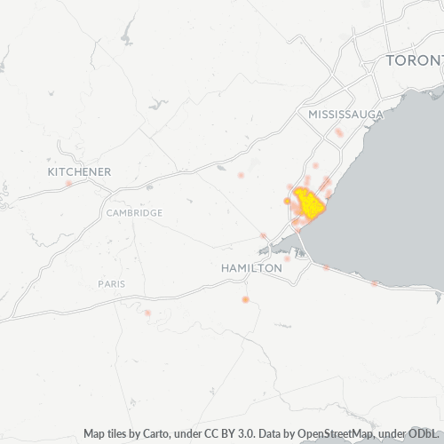 Dami ng Negosyo sa Postal Code L7L - Burlington, Ontario
