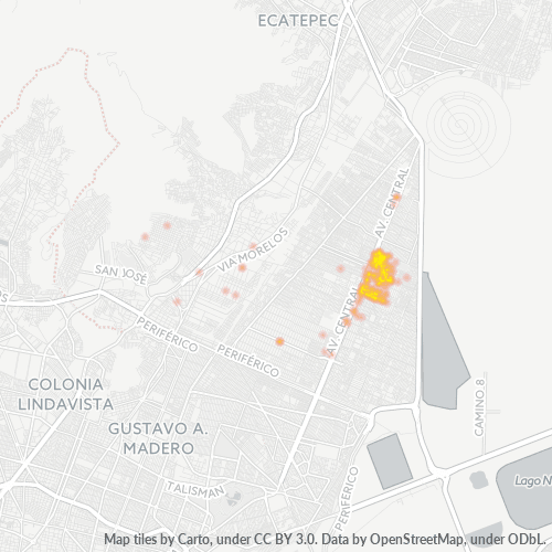 Dami ng Negosyo sa Postal Code 55140 - Ecatepec, Estado ng Mehiko