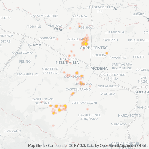 Dami ng Negosyo sa Postal Code 42010 - Baiso, Emilia-Romagna