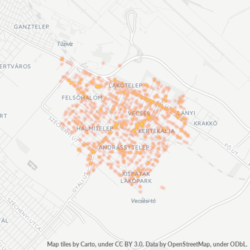 Dami ng Negosyo sa Postal Code 2220 - Vecsés, Pest megye