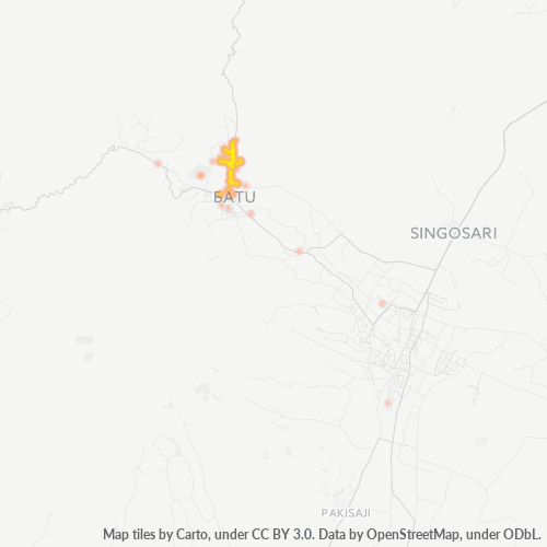 Dami ng Negosyo sa Postal Code 65317 - Batu, Silangang Java