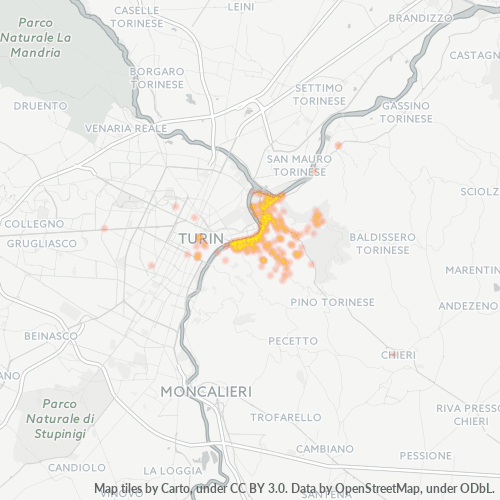 Dami ng Negosyo sa Postal Code 10132 - Superga, Piemonte
