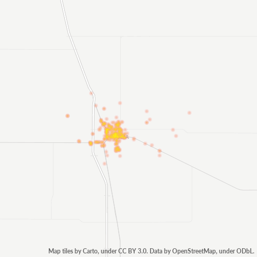 Verksamhetskoncentration i Postnummer 79088 - Tulia, Texas