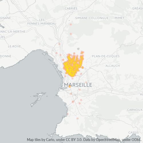 Concentració d'empreses a Codi Postal 13014 - Marseille 14, Provença – Alps – Costa Blava