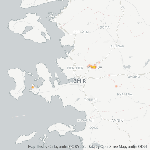 Dami ng Negosyo sa Postal Code 45010 - Manisa, Manisa Province