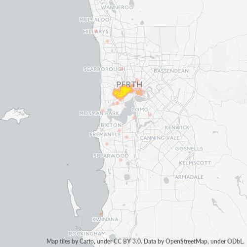 Dami ng Negosyo sa Postal Code 6008 - Shenton Park, Kanlurang Australya