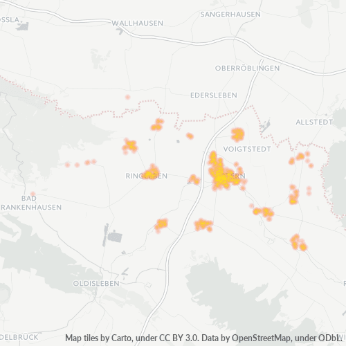 Business Concentration in Postal Code 06556 - Kalbsrieth, Thuringia
