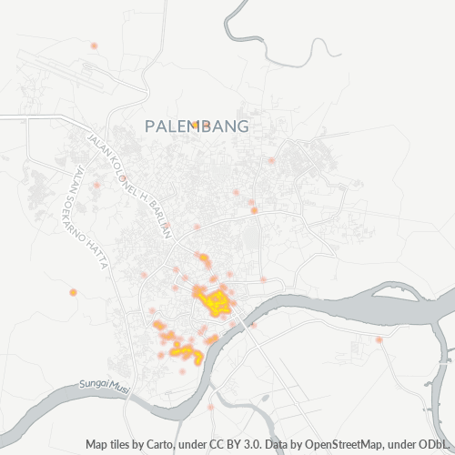 Dami ng Negosyo sa Postal Code 30134 - Palembang, Sumatera Selatan
