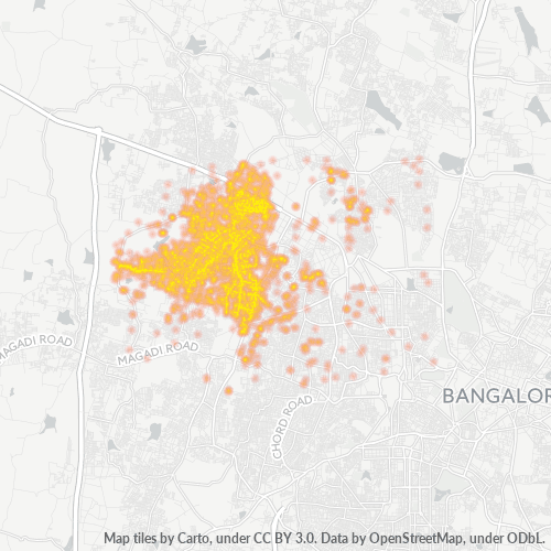 Bedrijfsconcentratie in Postcode 560058 - Peenya, Karnataka