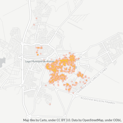 Dami ng Negosyo sa Postal Code 13607-000 - Araras, São Paulo