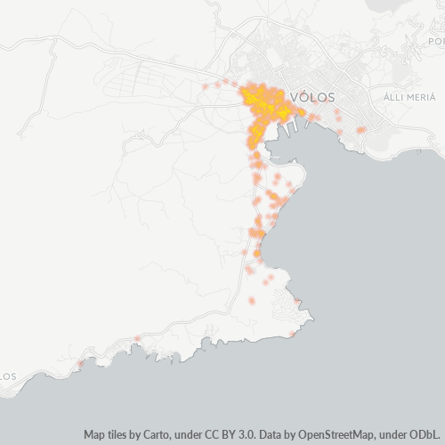 Dami ng Negosyo sa Postal Code 383 34 - Vólos, Thessaly