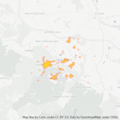 Konsentrasi Bisnis di Kode Pos 99894 - Finsterbergen, Thüringen