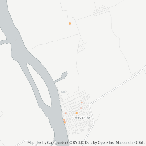 Verksamhetskoncentration i Postnummer 25600 - Ciudad Frontera, Coahuila