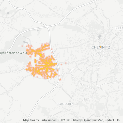 Business Concentration in Postal Code 09117 - Chemnitz, Saxony