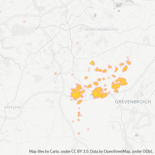 Konsentrasi Perniagaan di Poskod 41363 - Jüchen, North Rhine-Westphalia