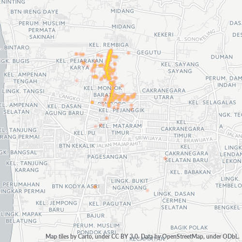 Dami ng Negosyo sa Postal Code 83123 - Mataram, West Nusa Tenggara