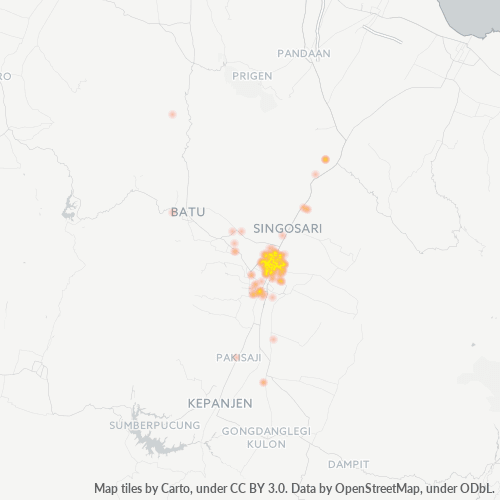 Dami ng Negosyo sa Postal Code 65125 - Malang, Silangang Java