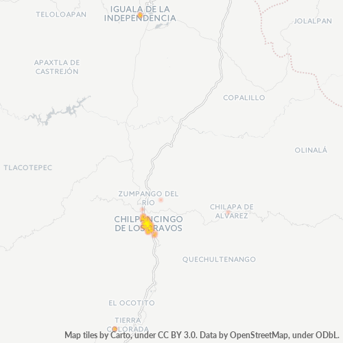 Dami ng Negosyo sa Postal Code 39000 - Chilpancingo, Guerrero