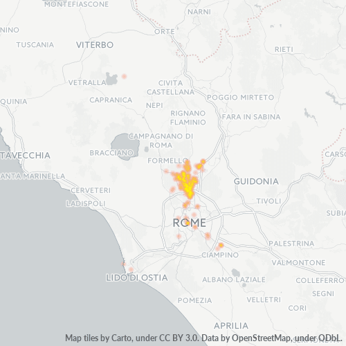 Dami ng Negosyo sa Postal Code 00188 - Roma, Lazio