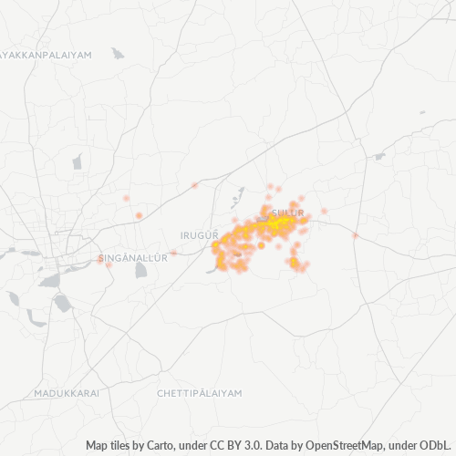 Dami ng Negosyo sa Postal Code 641402 - Coimbatore, State of Tamil Nādu