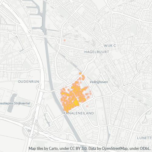 Verksamhetskoncentration i Postnummer 3527 - Utrecht, Utrecht (provins)