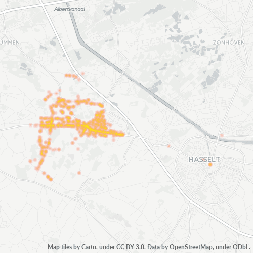 Dami ng Negosyo sa Postal Code 3510 - Hasselt, Flandes