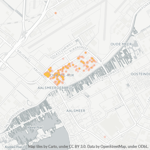 Dami ng Negosyo sa Postal Code 1119 - Schiphol, Provincie Noord-Holland