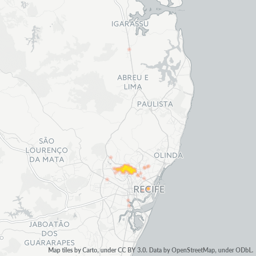 Bedriftskonsentrasjon i Postnummer 52051-000 - Recife, Pernambuco