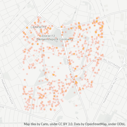 Business Concentration in Postal Code 12249 - Berlin